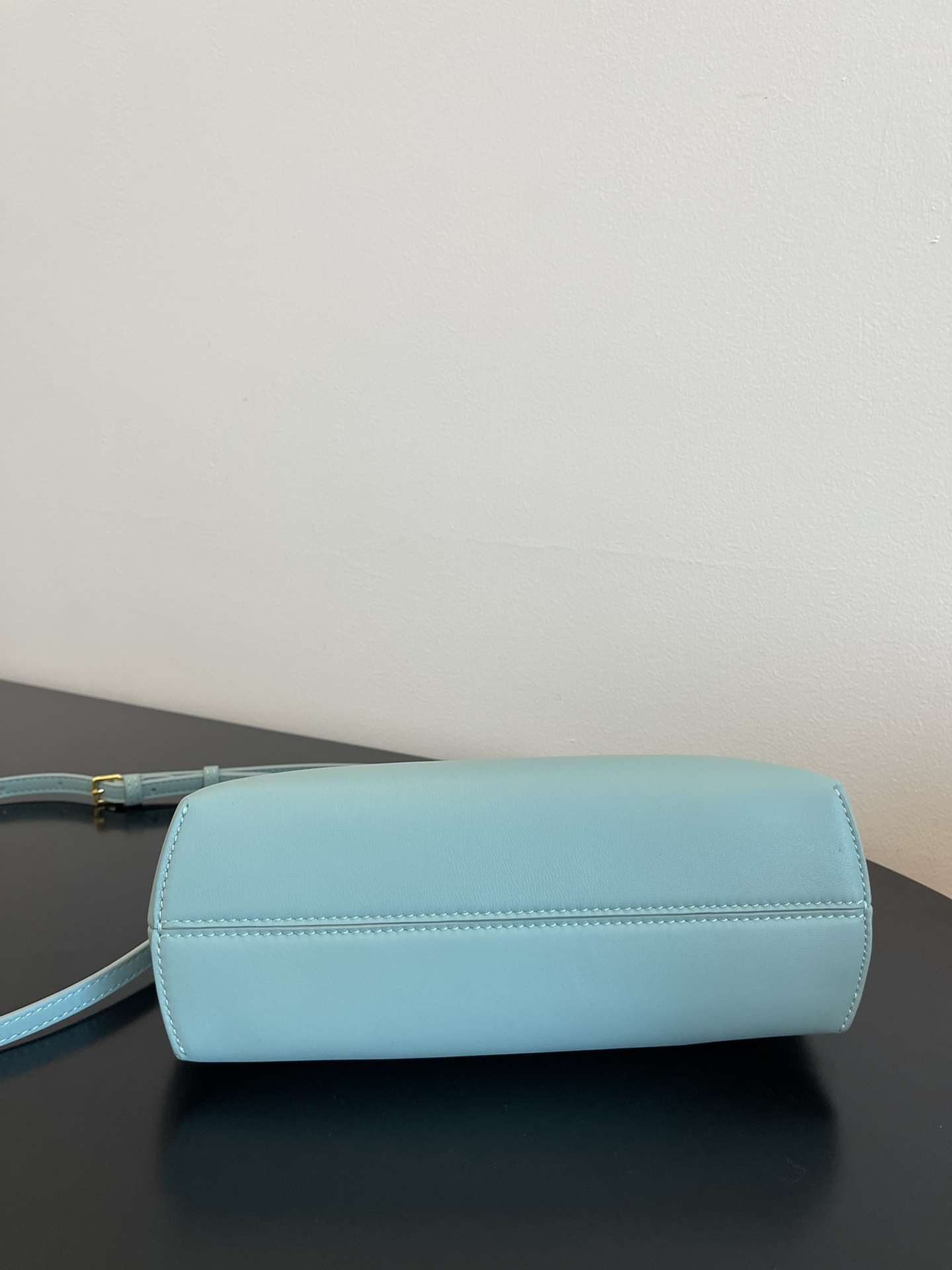 Fendi Small First Nappa Leather Shoulder Bag Sky Blue